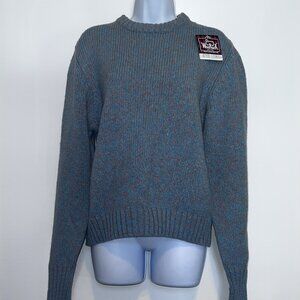 NWT Fisherman-style Coastal Gorpcore Vintage Woolrich Woman Sweater Blue size M